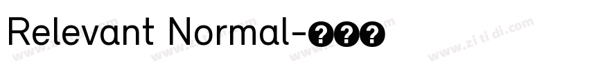 Relevant Normal字体转换